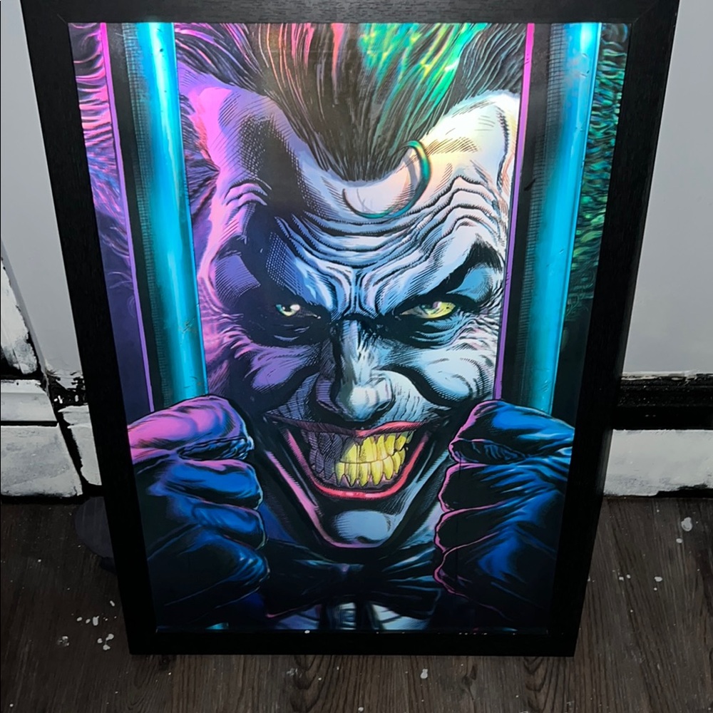 Vibrant Joker Framed Art Print